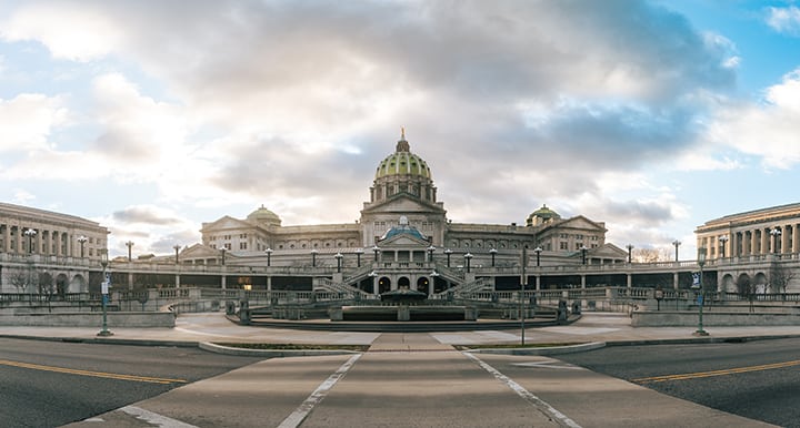 Capitol Building In Harrisburg