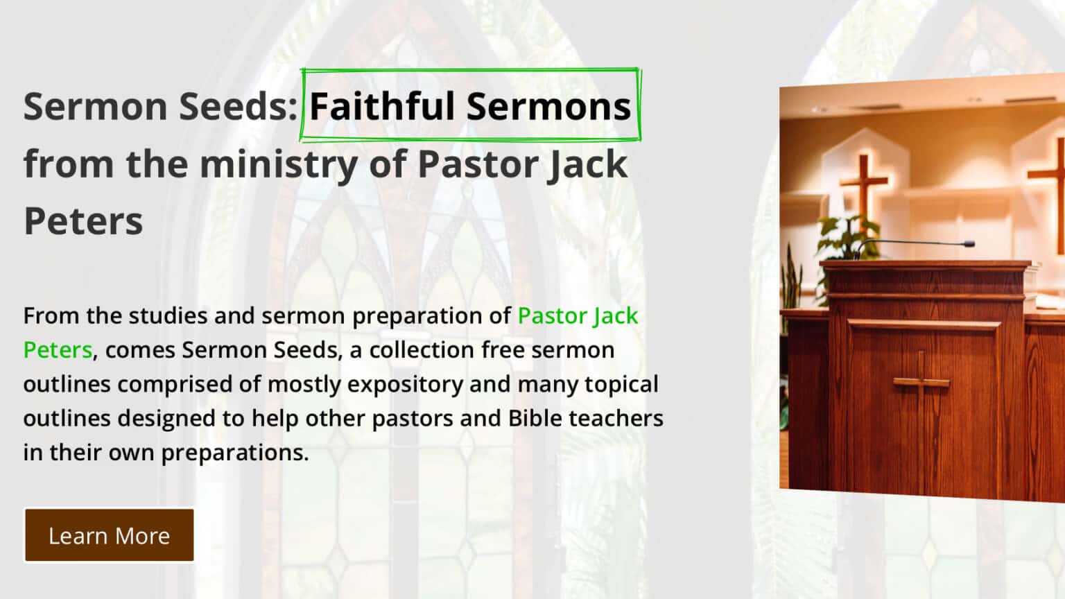 Sermon Seeds - Baptist Resource Network